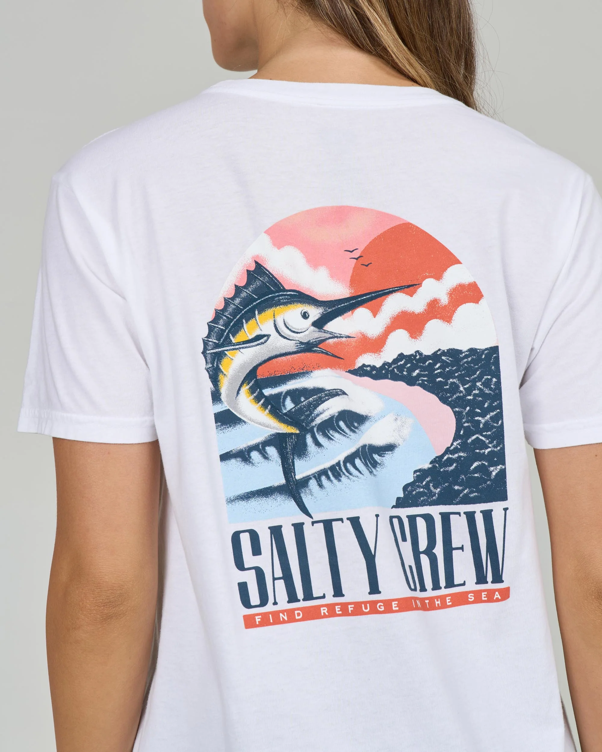 Marlin Paradise Boyfriend Tee - White - Image 3