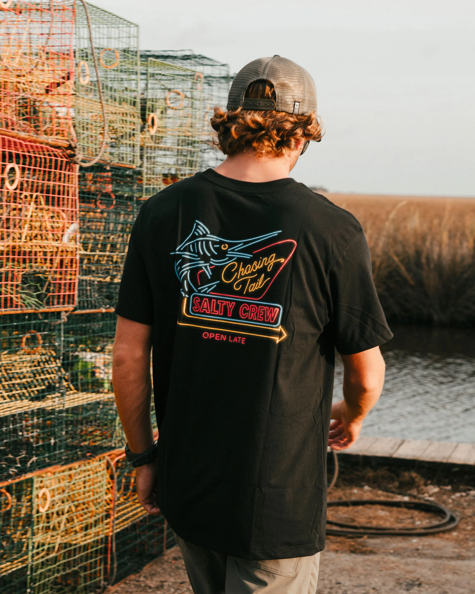 Neon Sign Tee - Black - Image 3