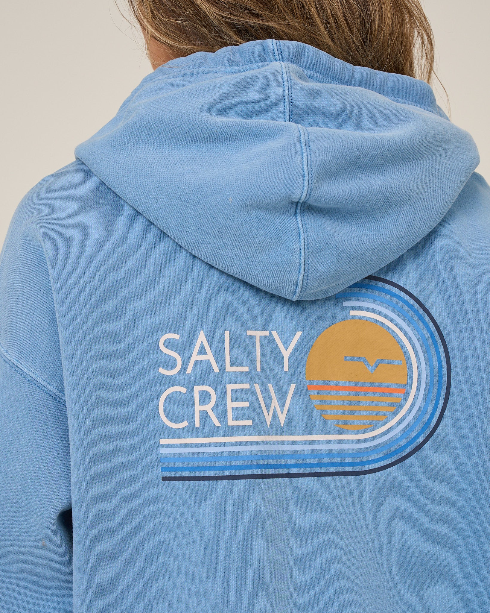 Ombre Wave Hooded Zip - Ash Blue - Image 4