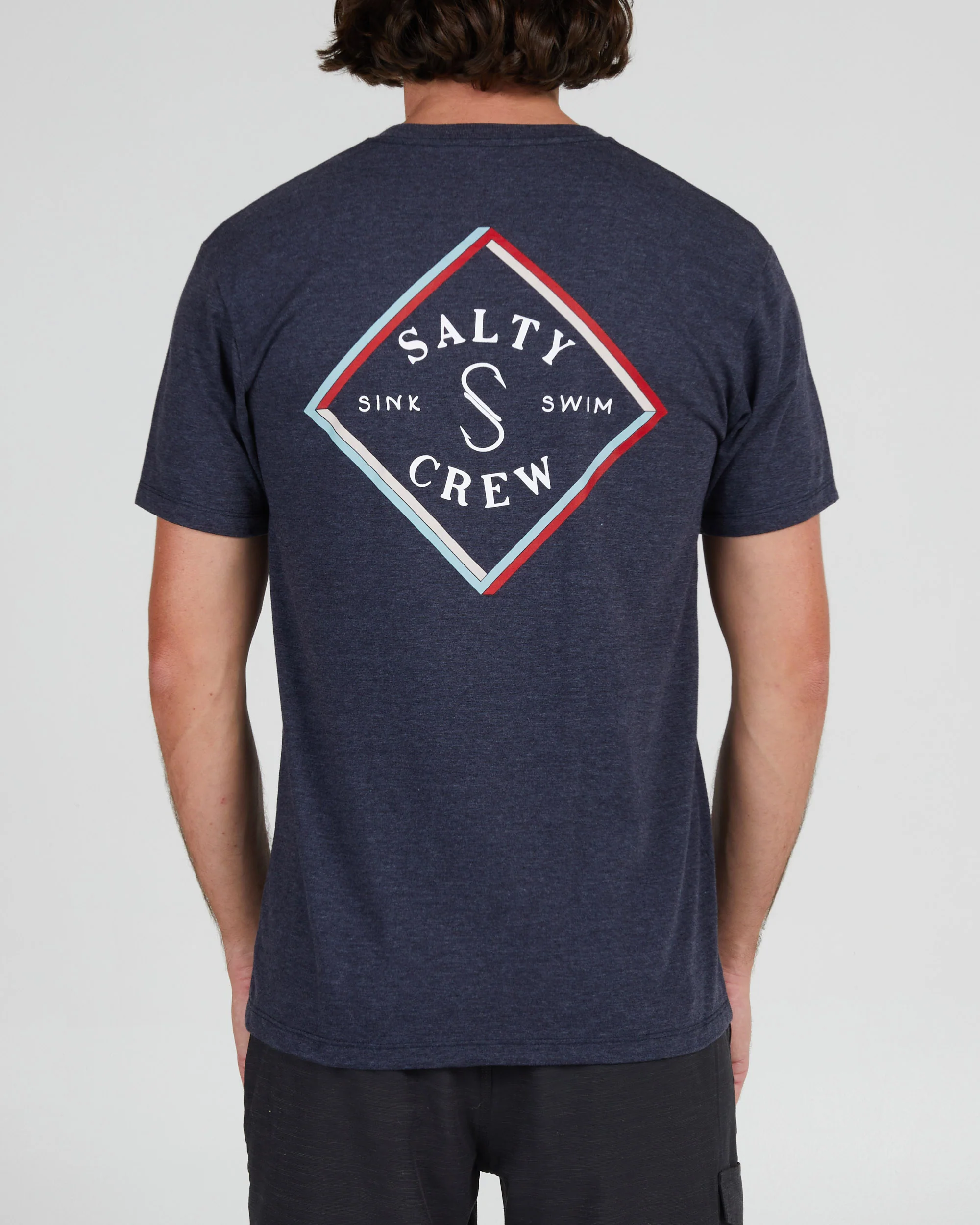 Optical Navy Heather S/S Premium Tee