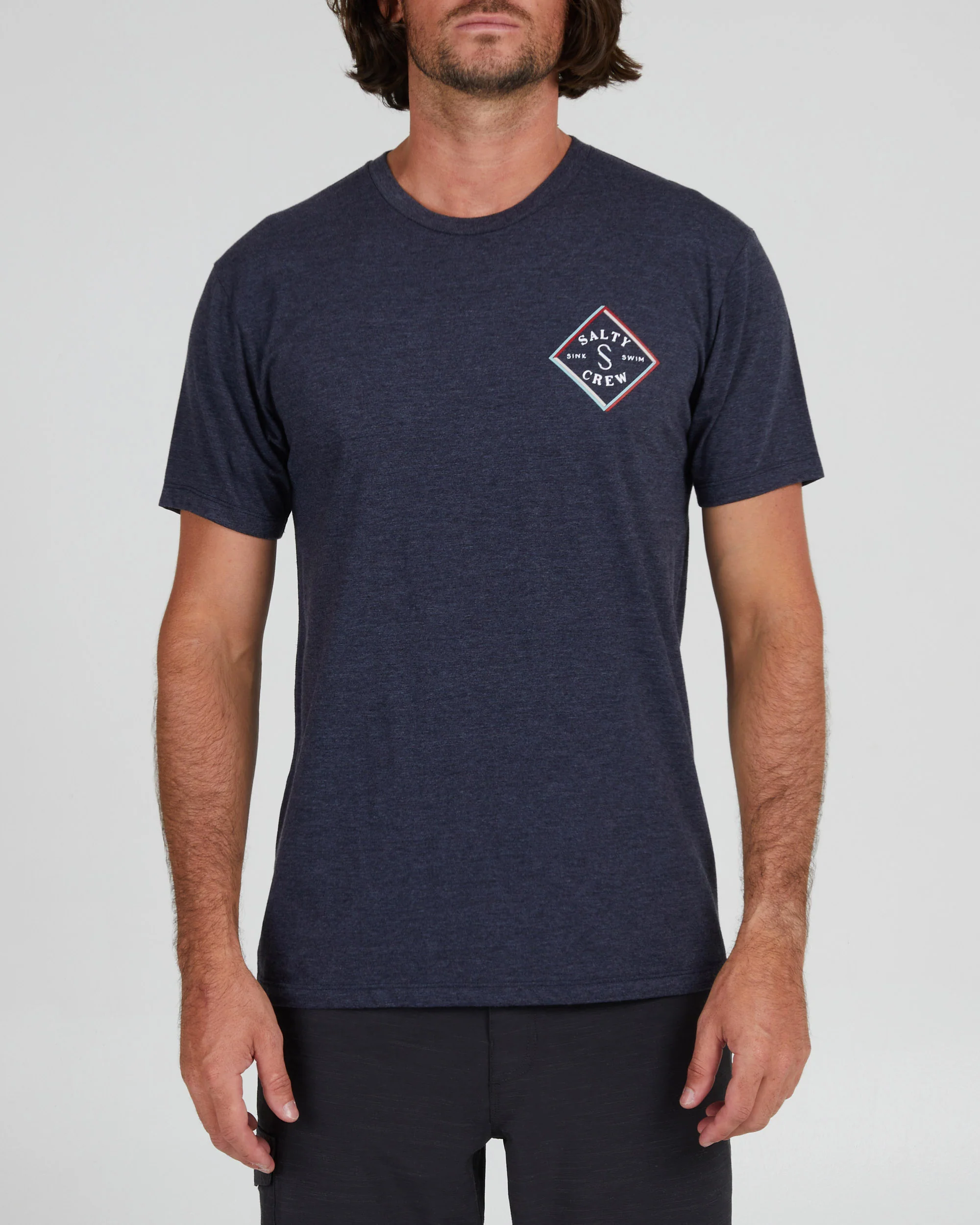 Optical Navy Heather S/S Premium Tee - Image 2