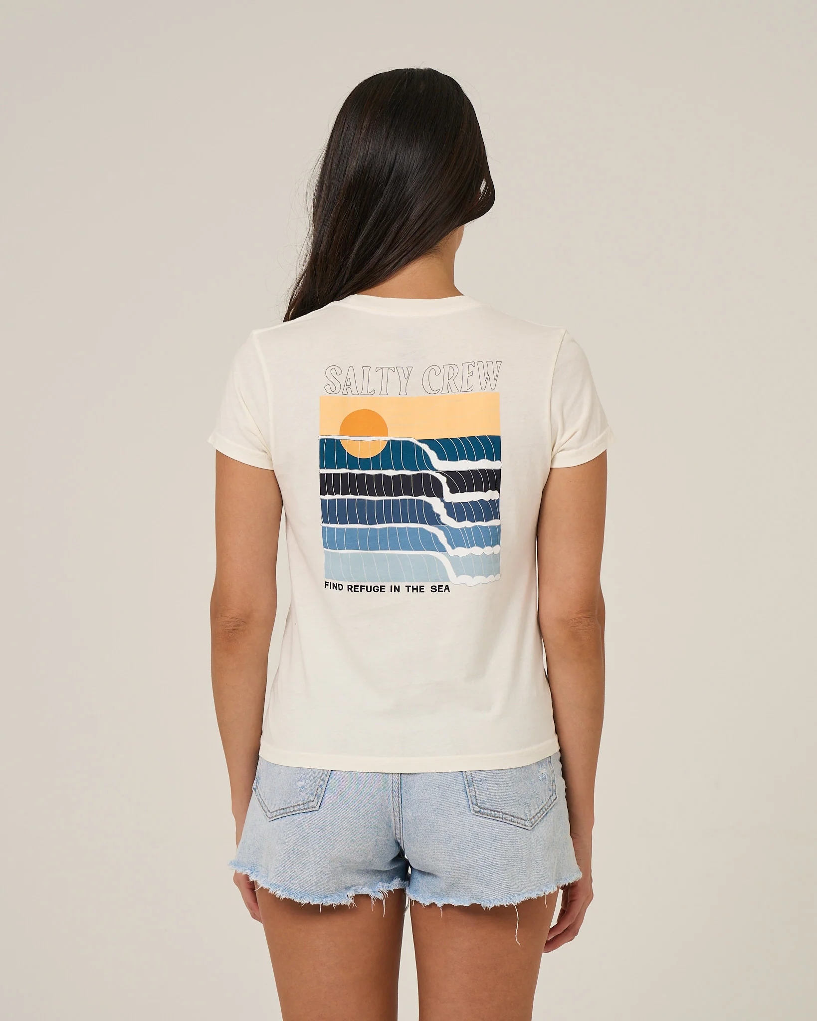 Retro Wave Modern Tee - Off White