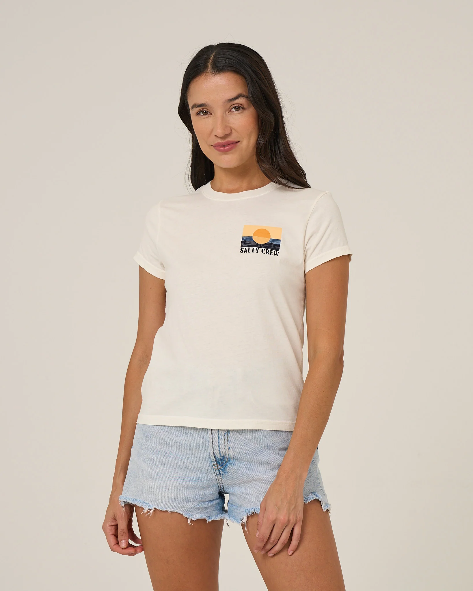 Retro Wave Modern Tee - Off White - Image 2