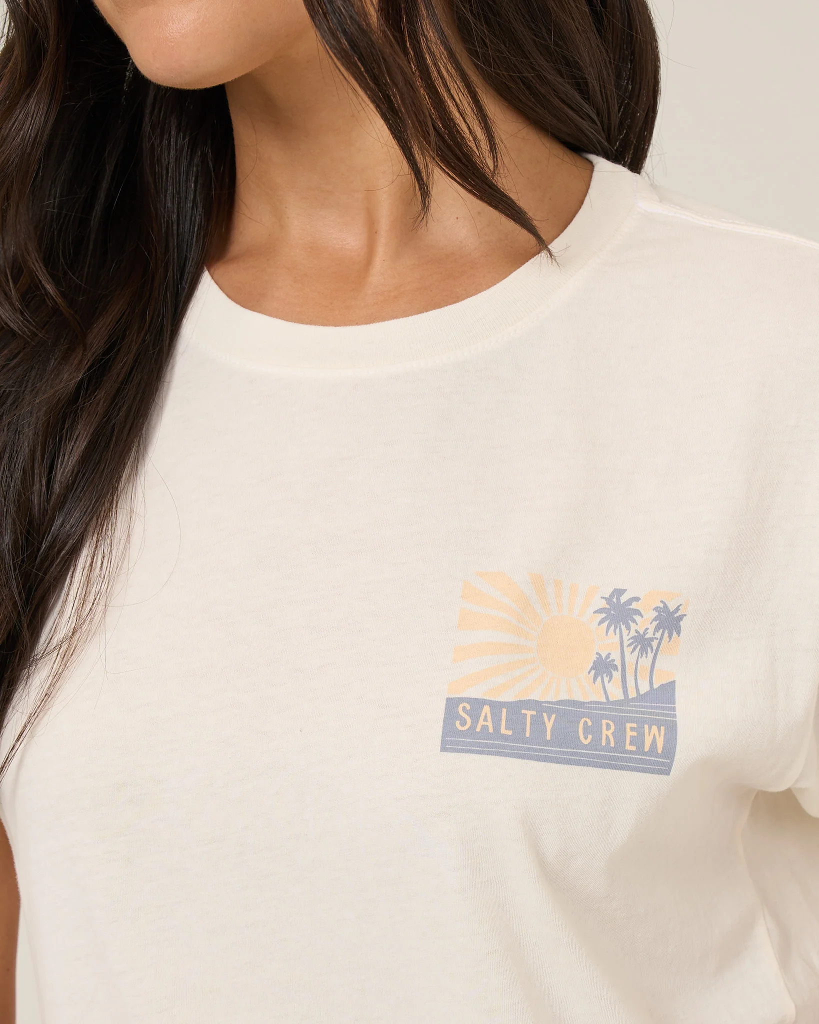 Rise And Smile Boyfriend Tee - Off White - Image 3