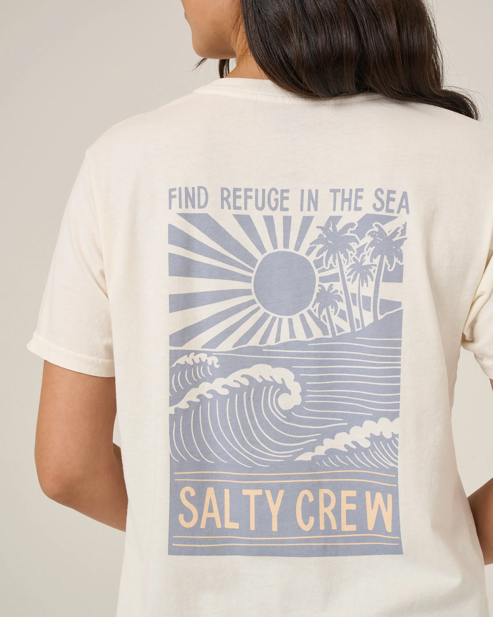 Rise And Smile Boyfriend Tee - Off White - Image 4