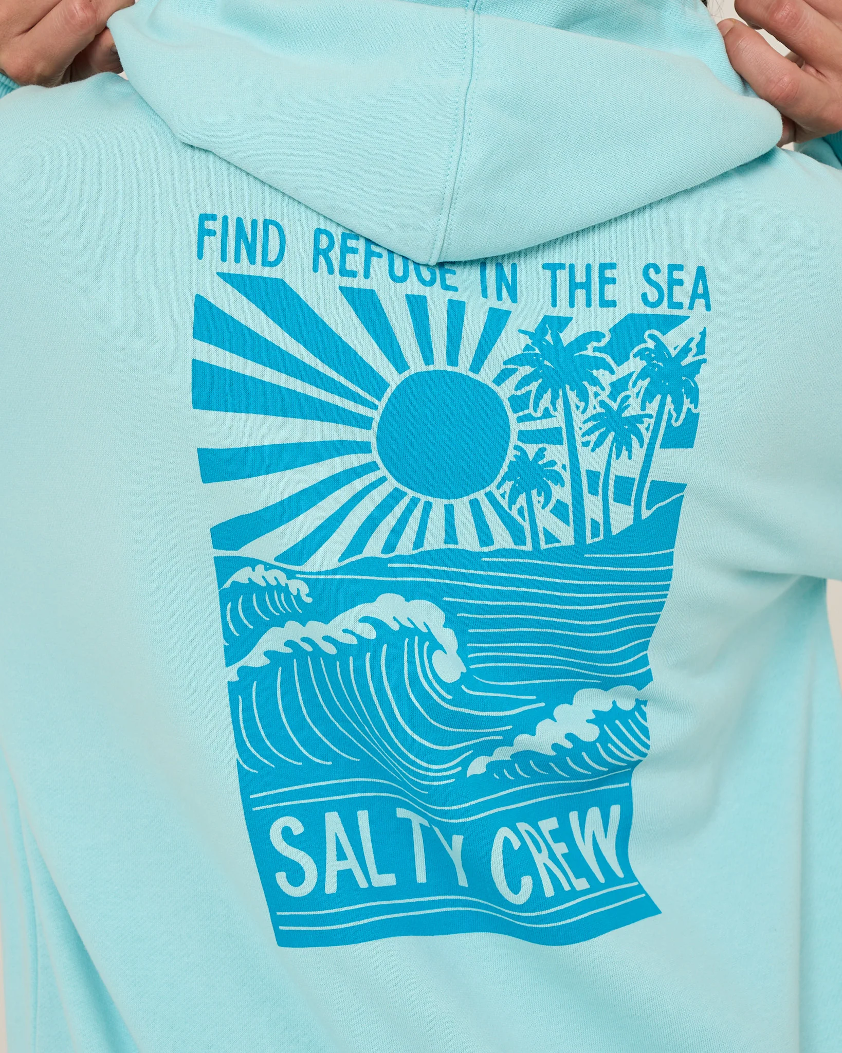 Rise And Smile Hoodie - Aquamarine - Image 4