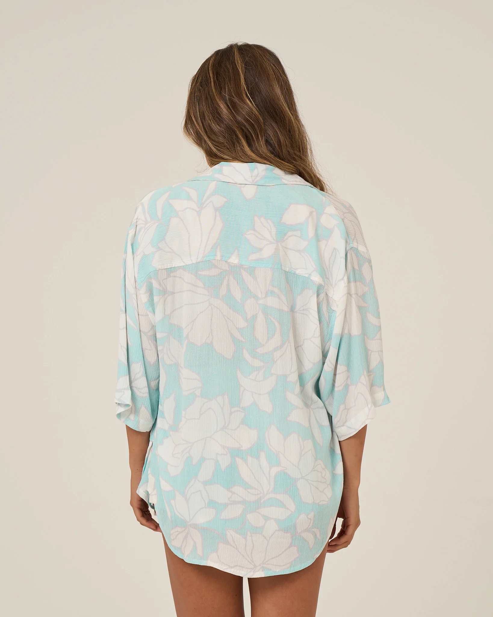 Rose Parade Tunic - Aquamarine - Image 3
