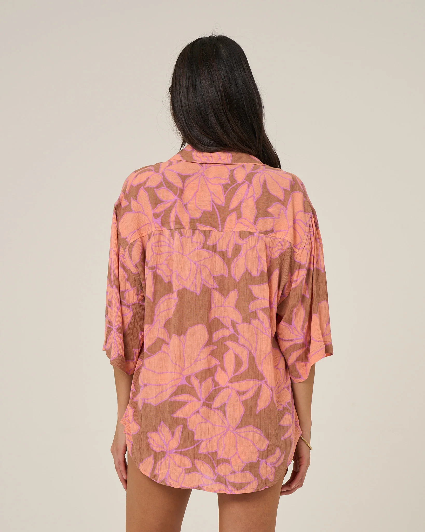 Rose Parade Tunic - Mocha - Image 3