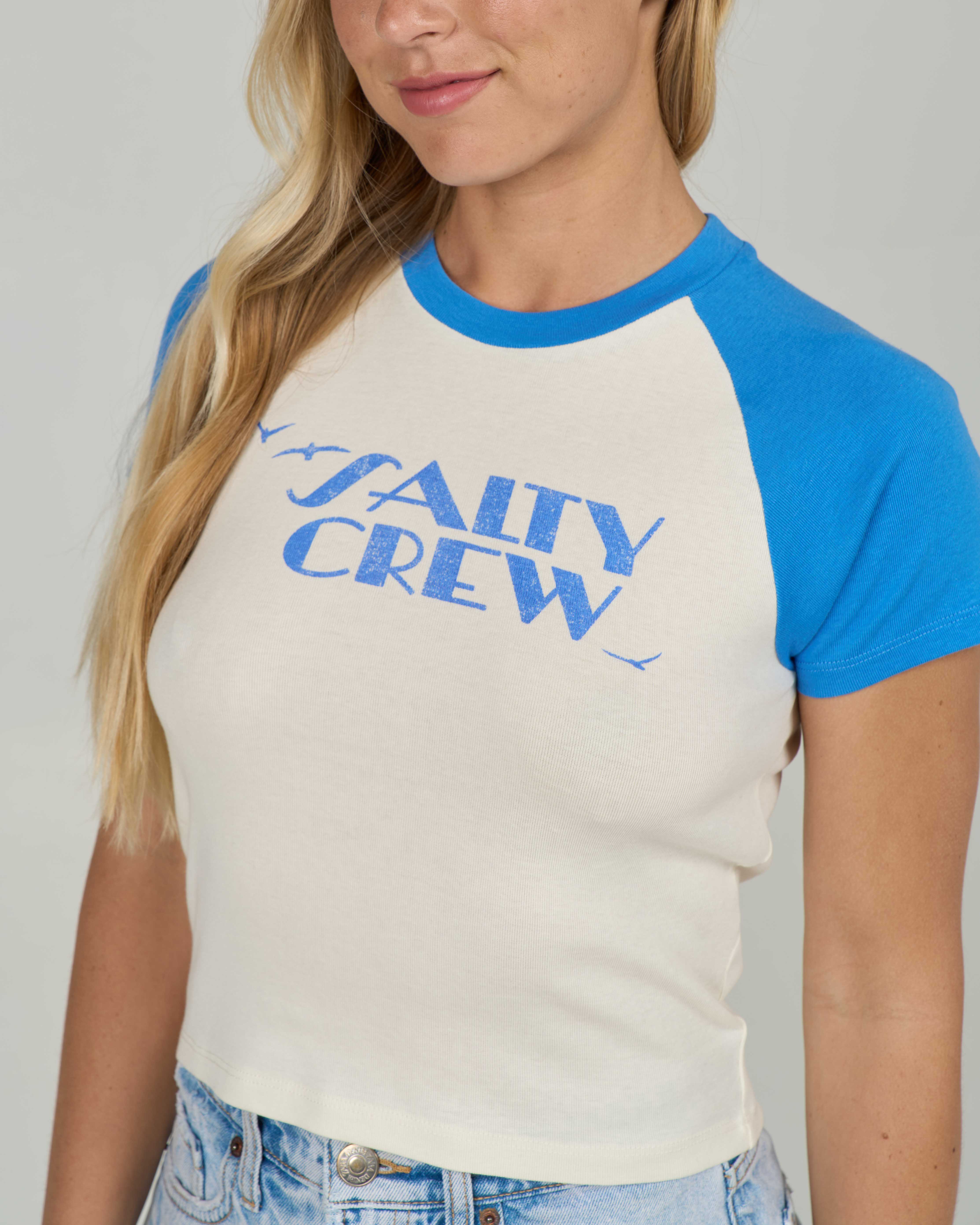 Sailor Delight Raglan Tee - Bold Blue - Image 3