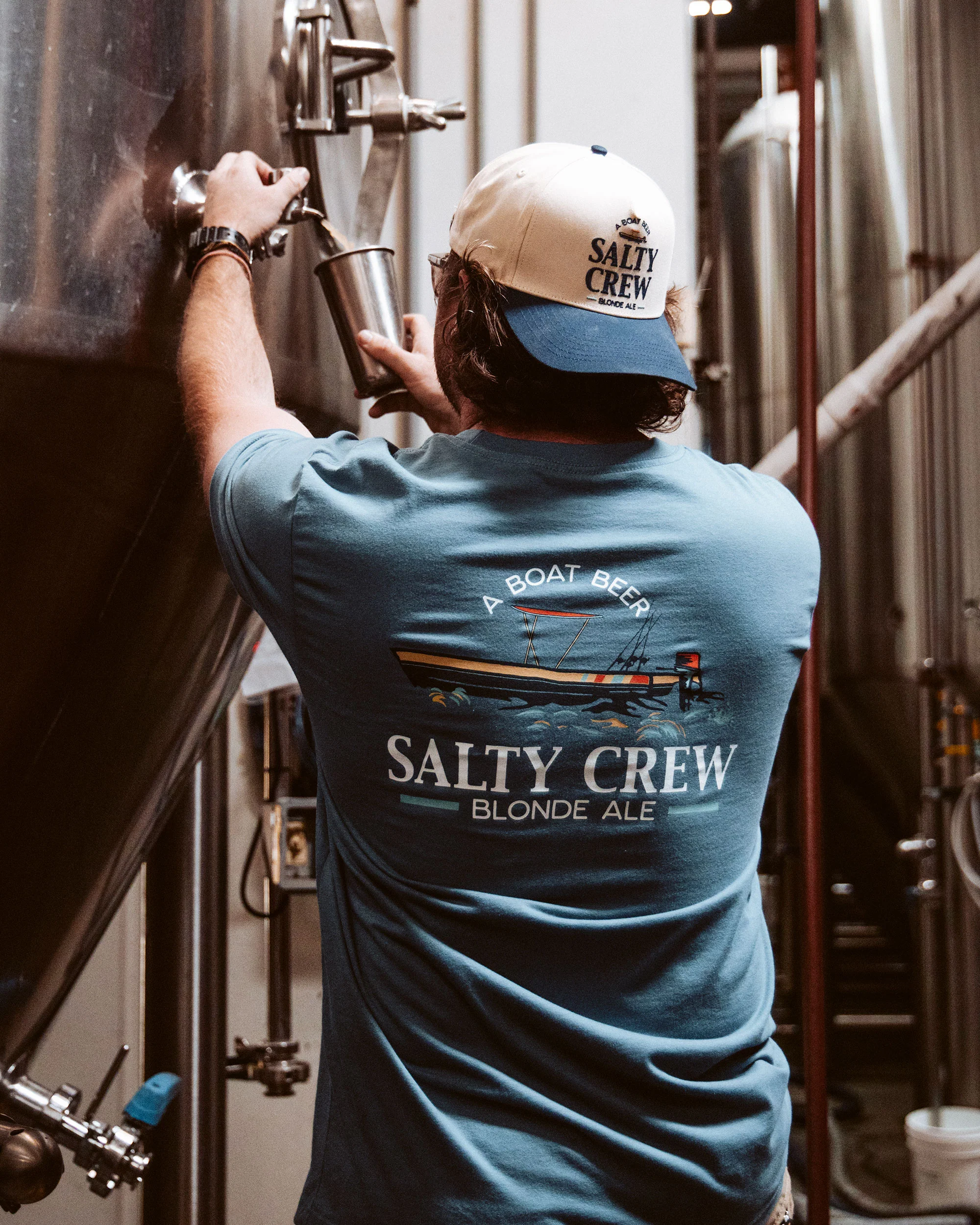 Salty Brew Tee - Slate - Image 5