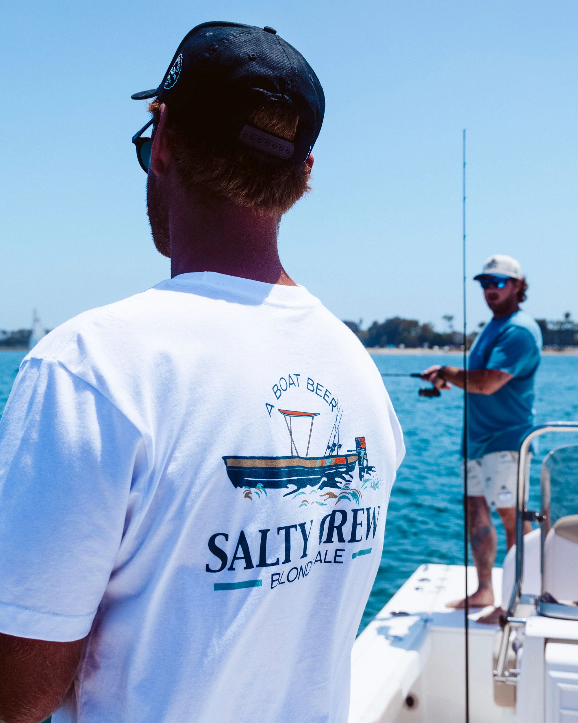Salty Brew Tee - White - Image 4