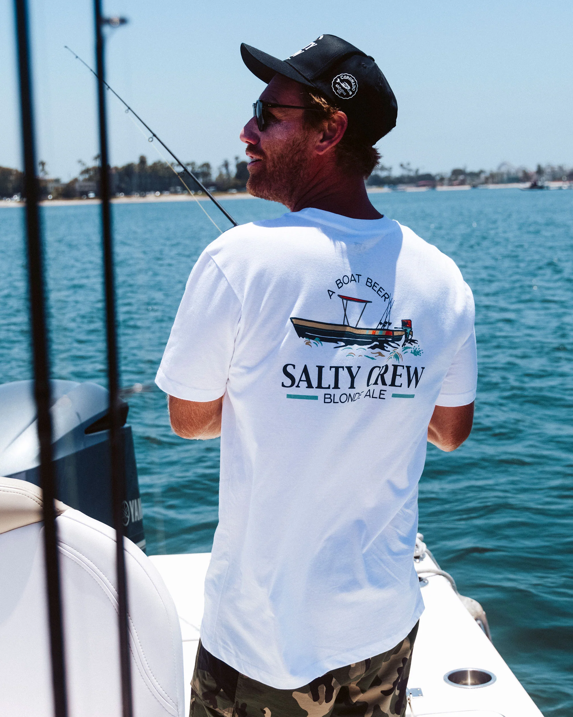 Salty Brew Tee - White - Image 5