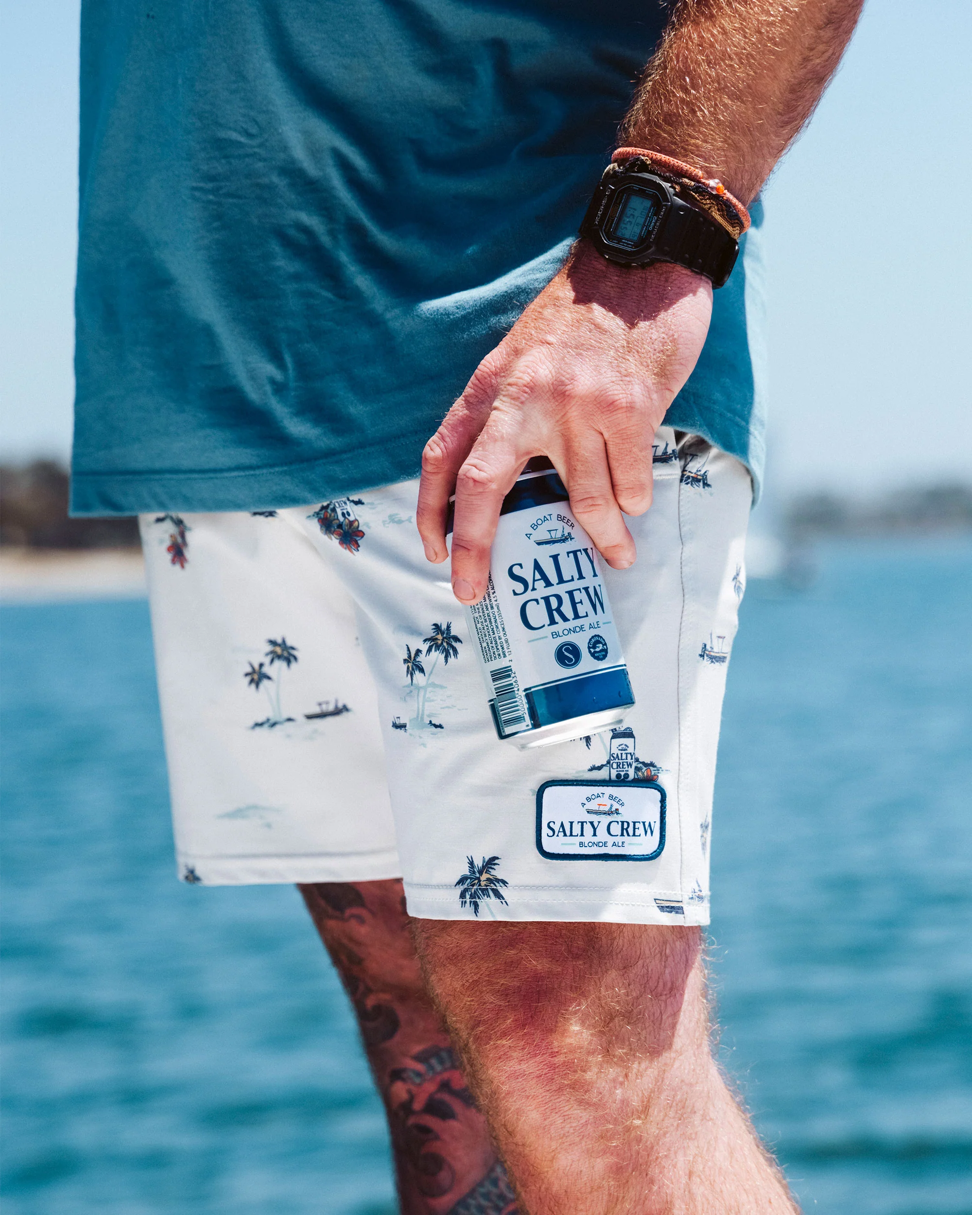 Salty Brew Volley Short - Bone - Image 5