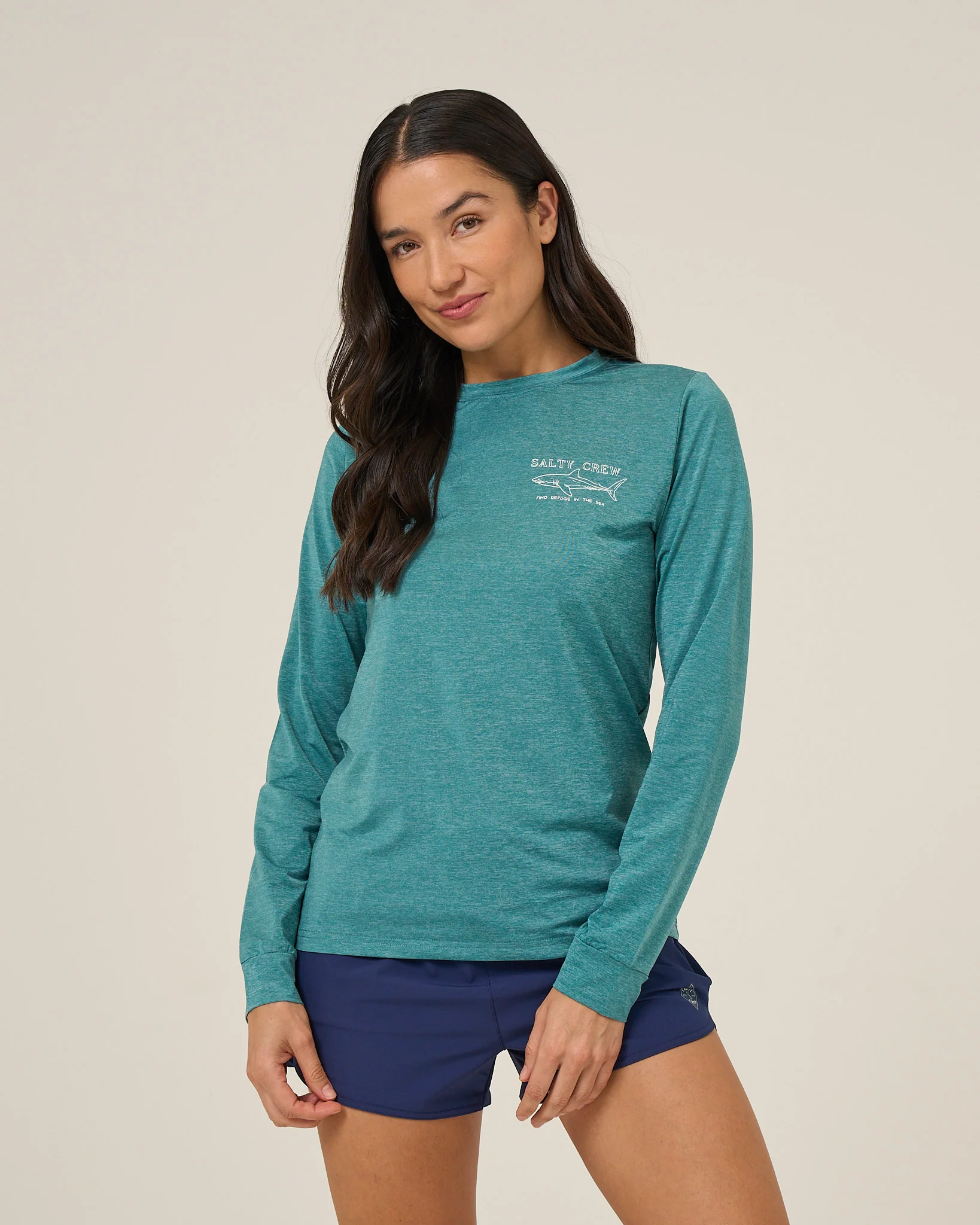 Shark Anatomy Sunshirt - Teal - Image 2