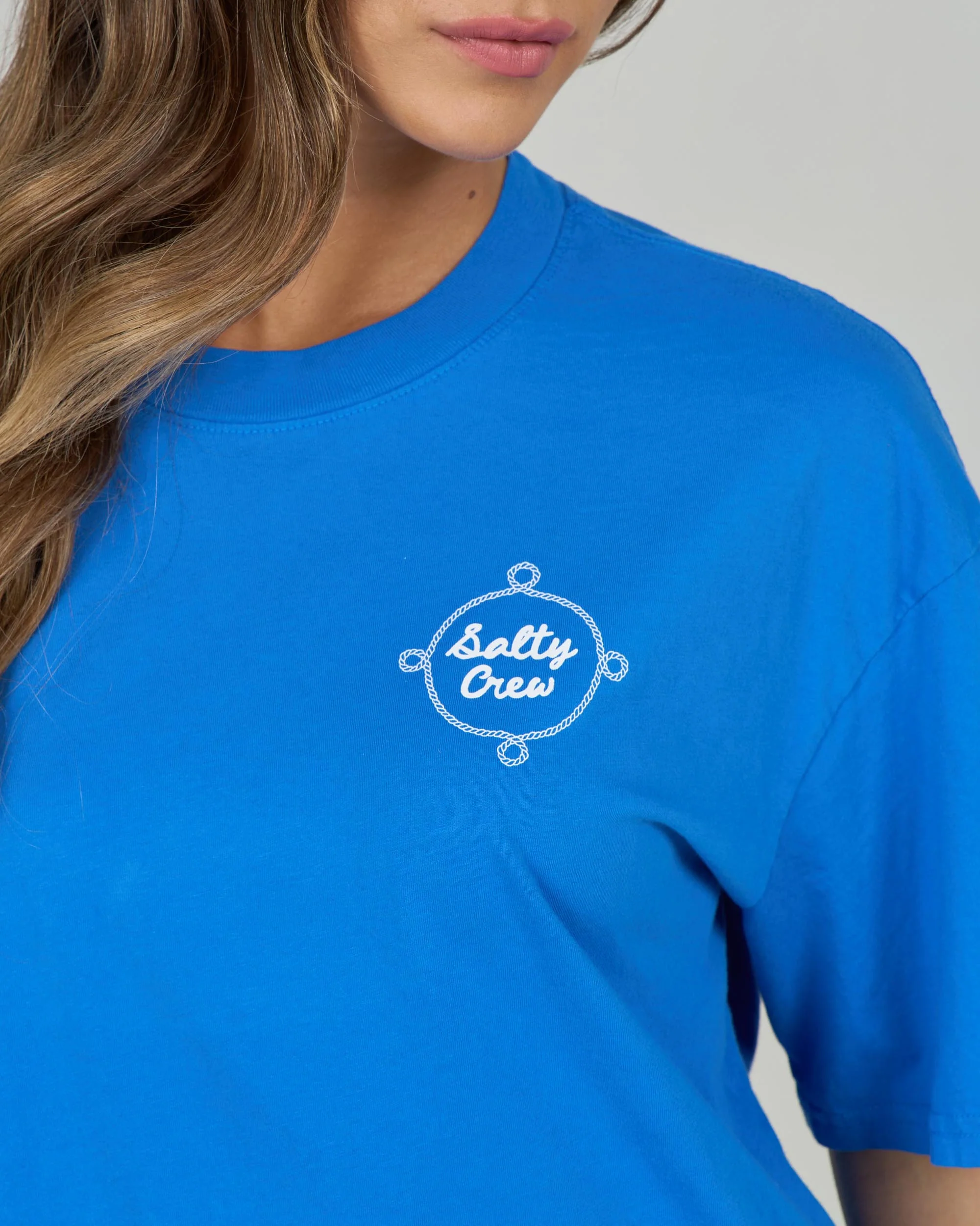Shellbrate Skimmer Tee - Bold Blue - Image 4