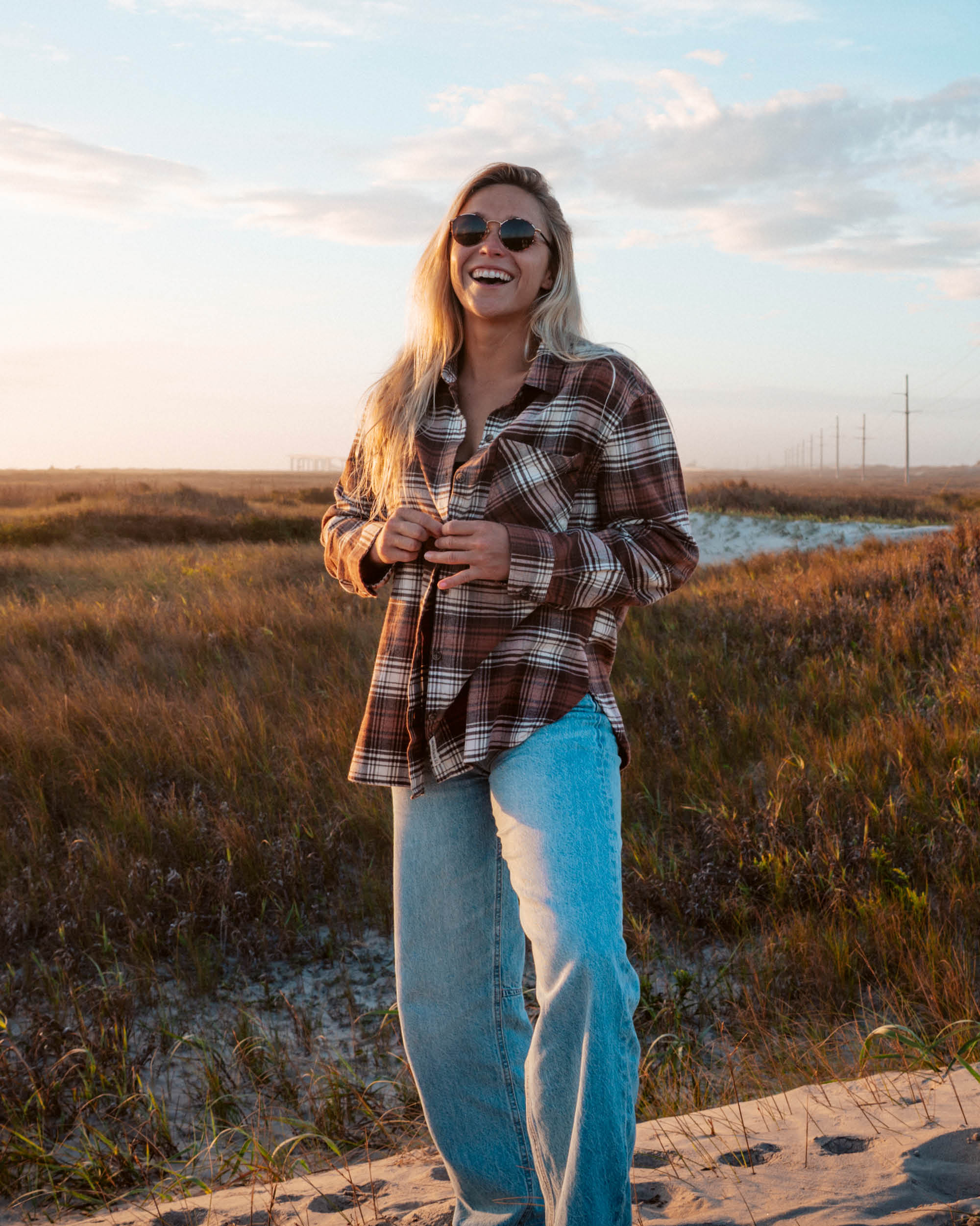 Shore Break Flannel - Rustic Red - Image 4