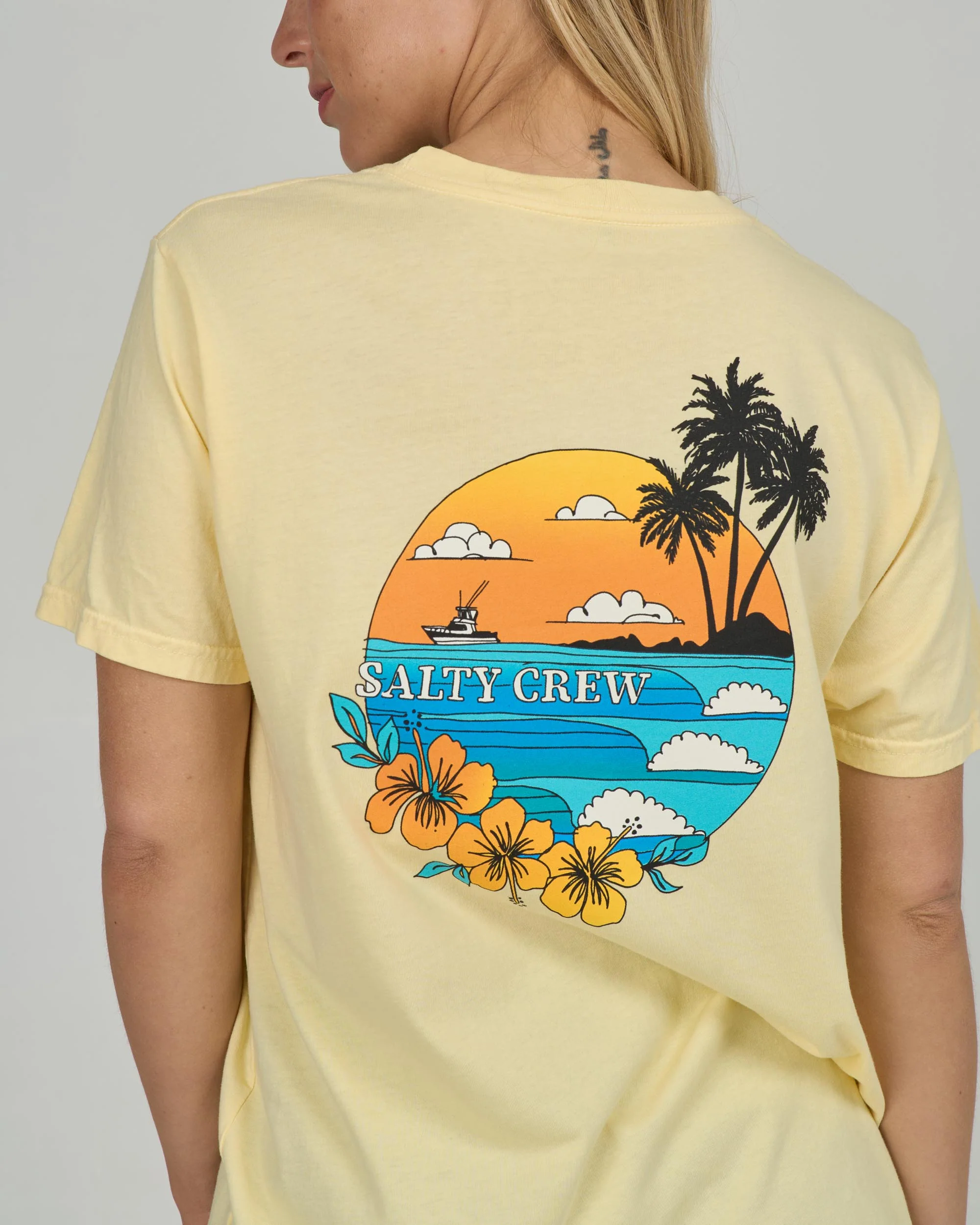 Sunset Boyfriend Tee - Sunshine - Image 3