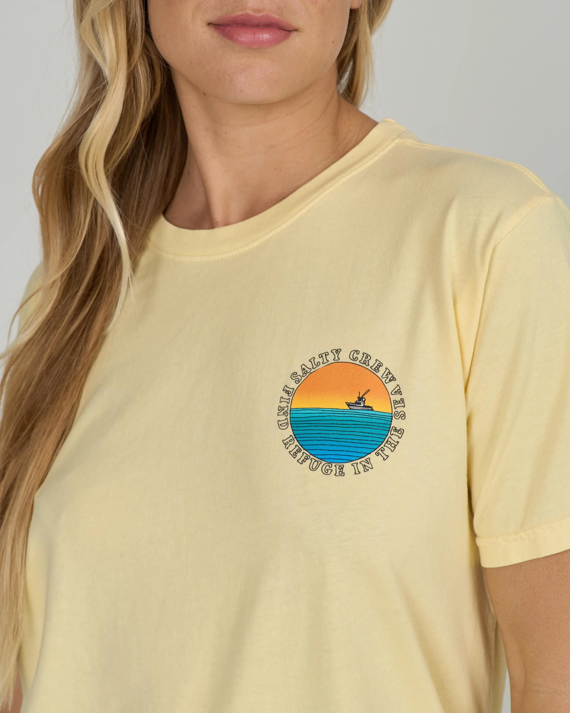 Sunset Boyfriend Tee - Sunshine - Image 4