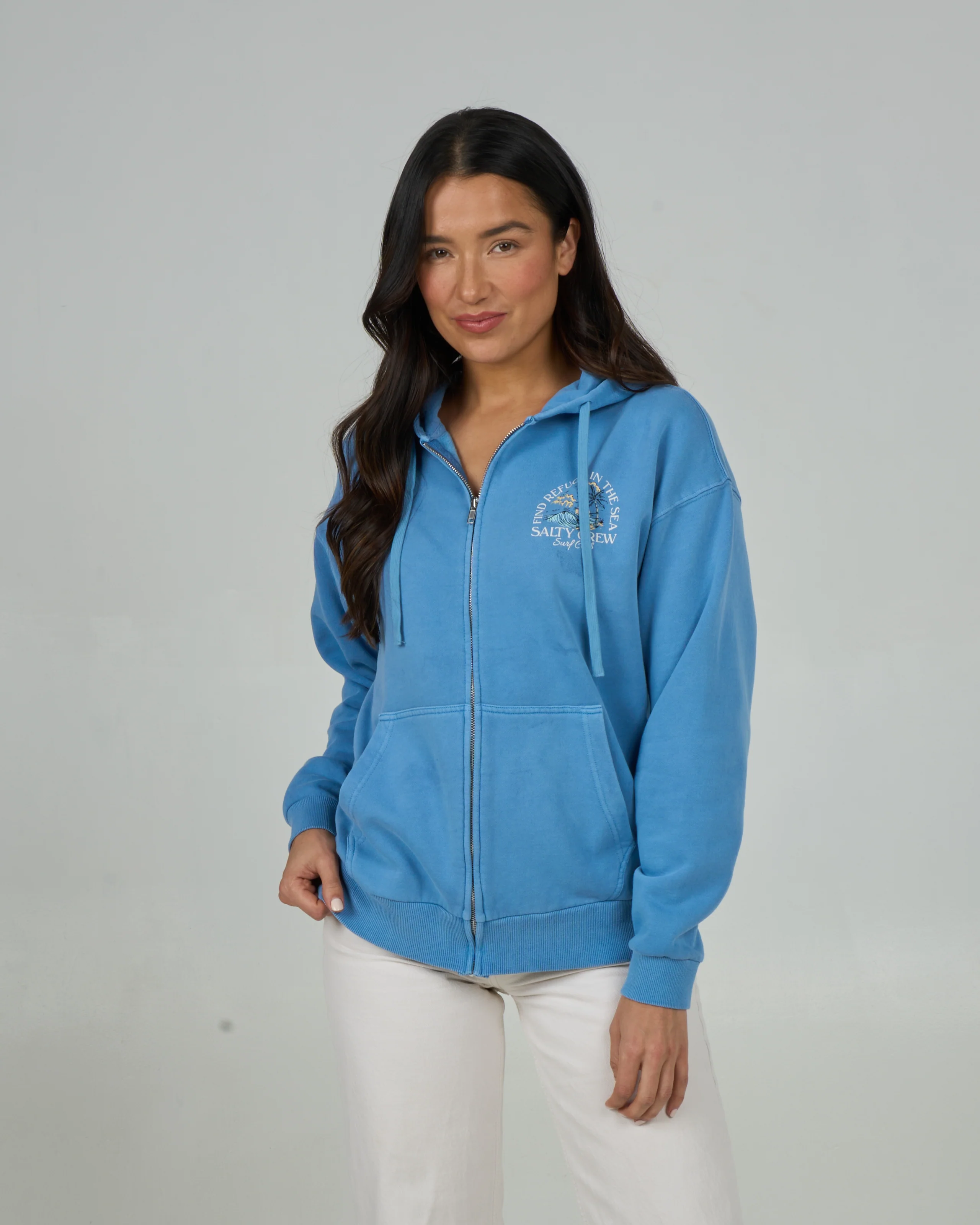 Surf Club Zip Hoodie - Marine Blue - Image 2