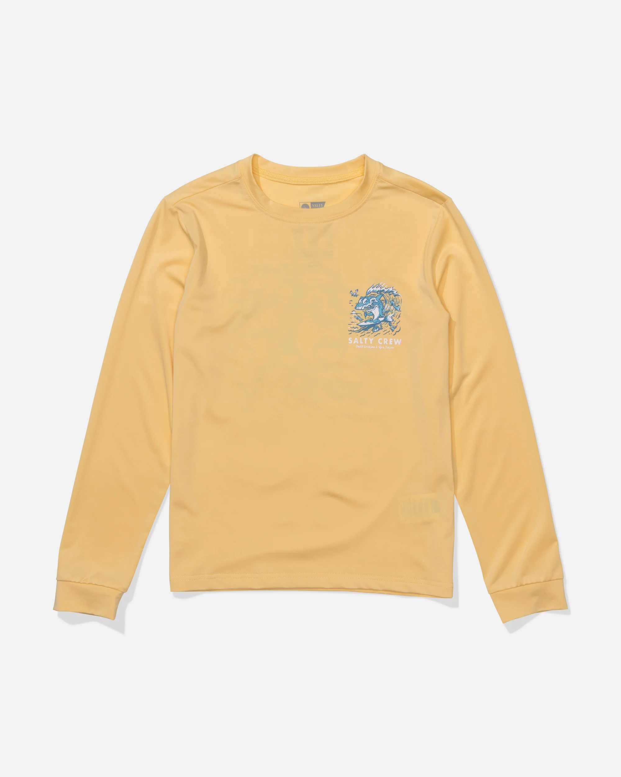 Surf Shark Boys Sunshirt - Light Orange - Image 2