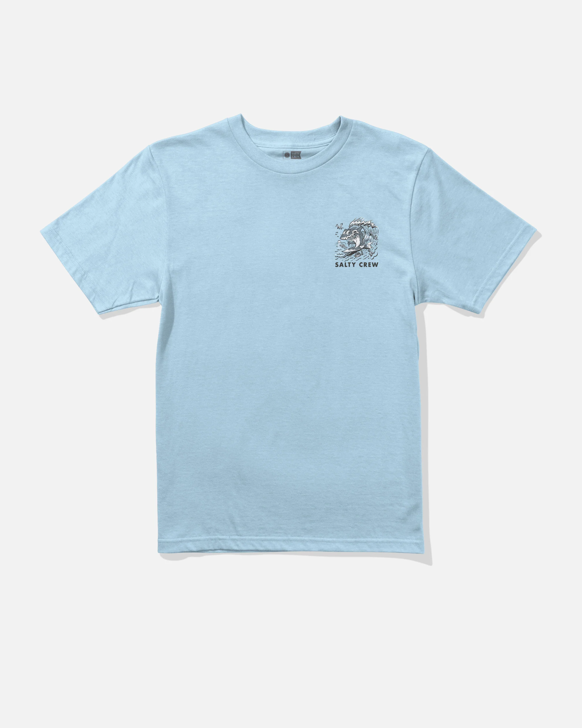 Surf Shark Boys Tee - Clear Sky - Image 2
