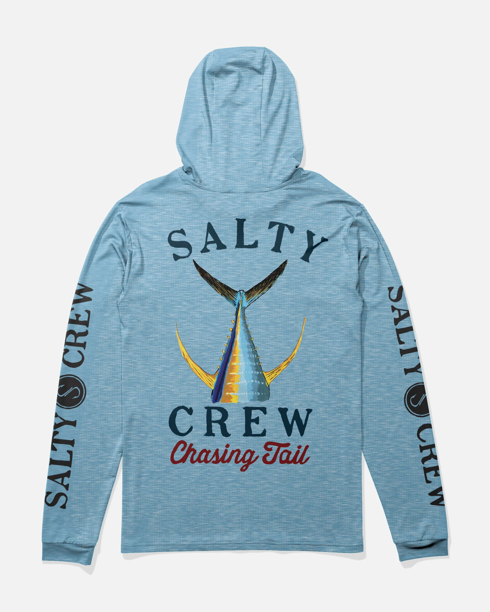 Tailed Hood Sunshirt - Blue Heather