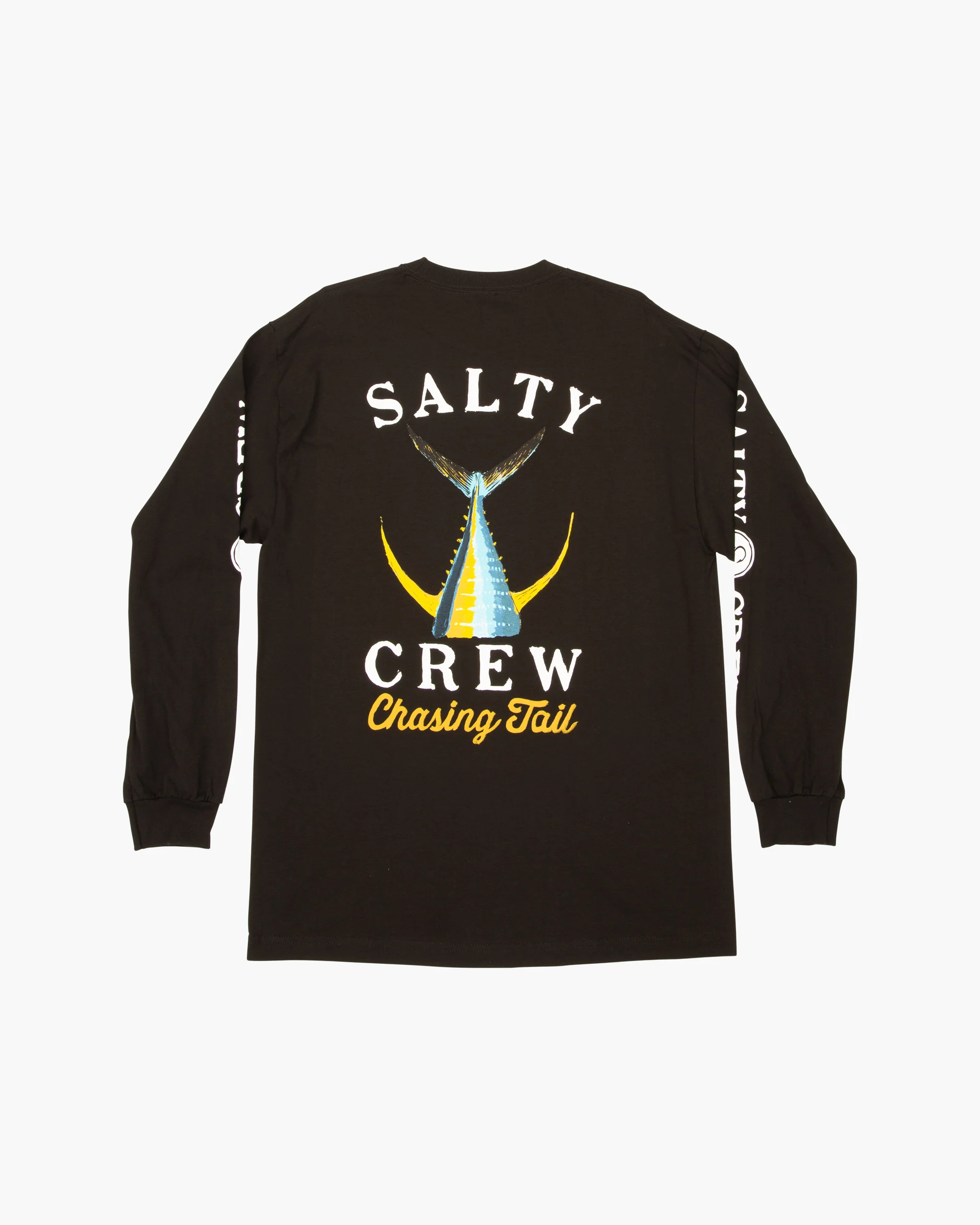 Tailed Classic Long Sleeve Tee - Black - Image 3