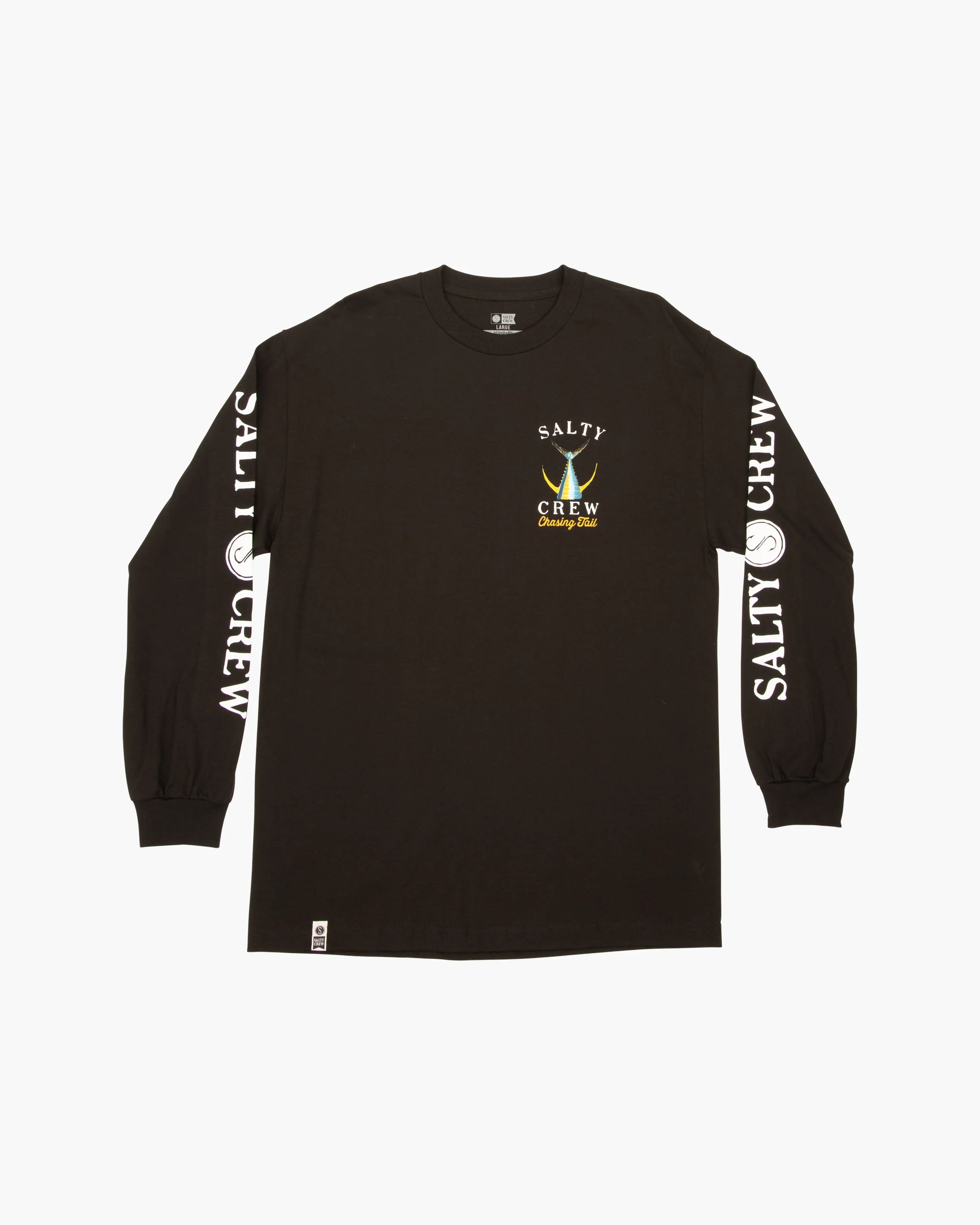Tailed Classic Long Sleeve Tee - Black - Image 4