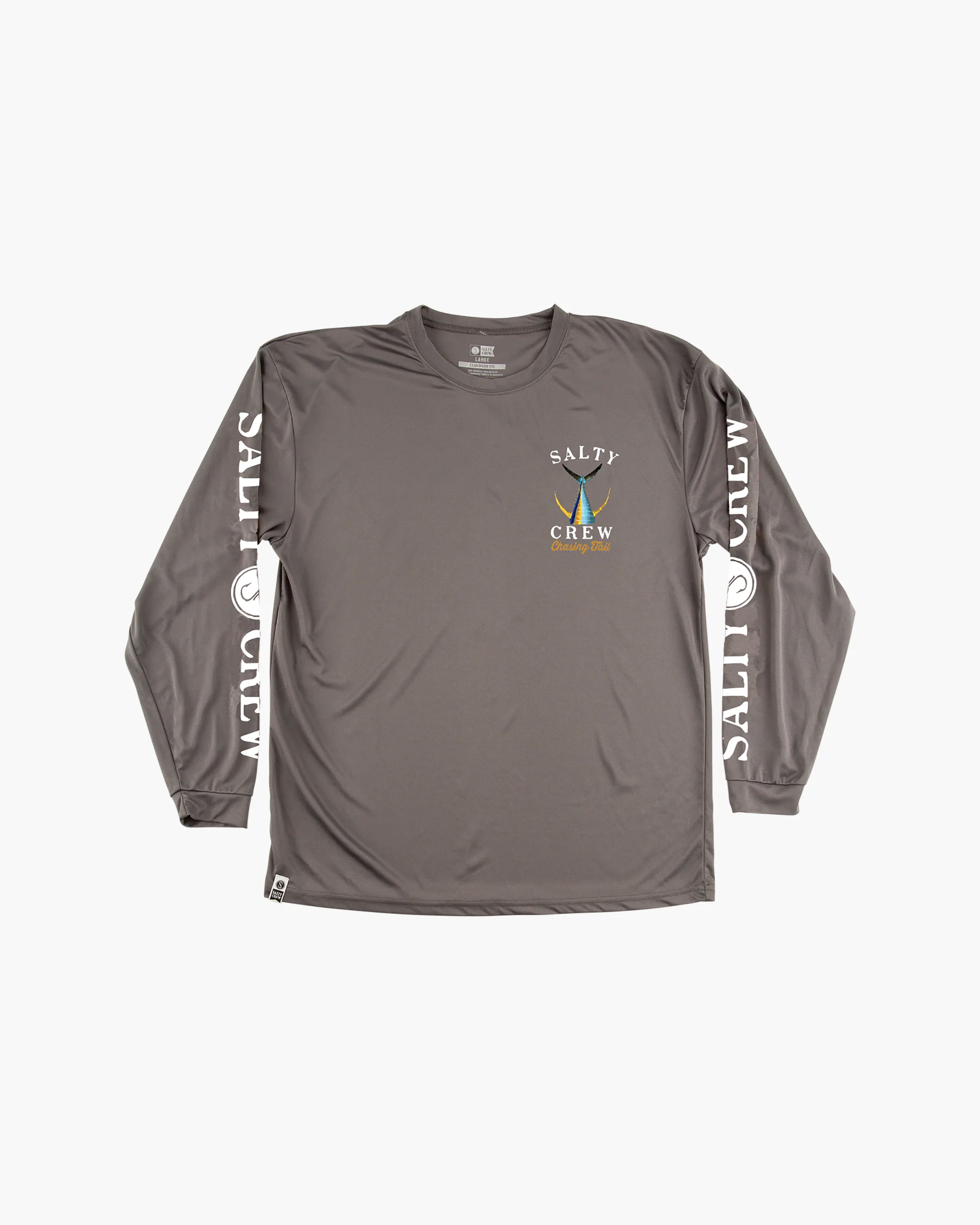 Tailed Long Sleeve Sunshirt - Charcoal - Image 2