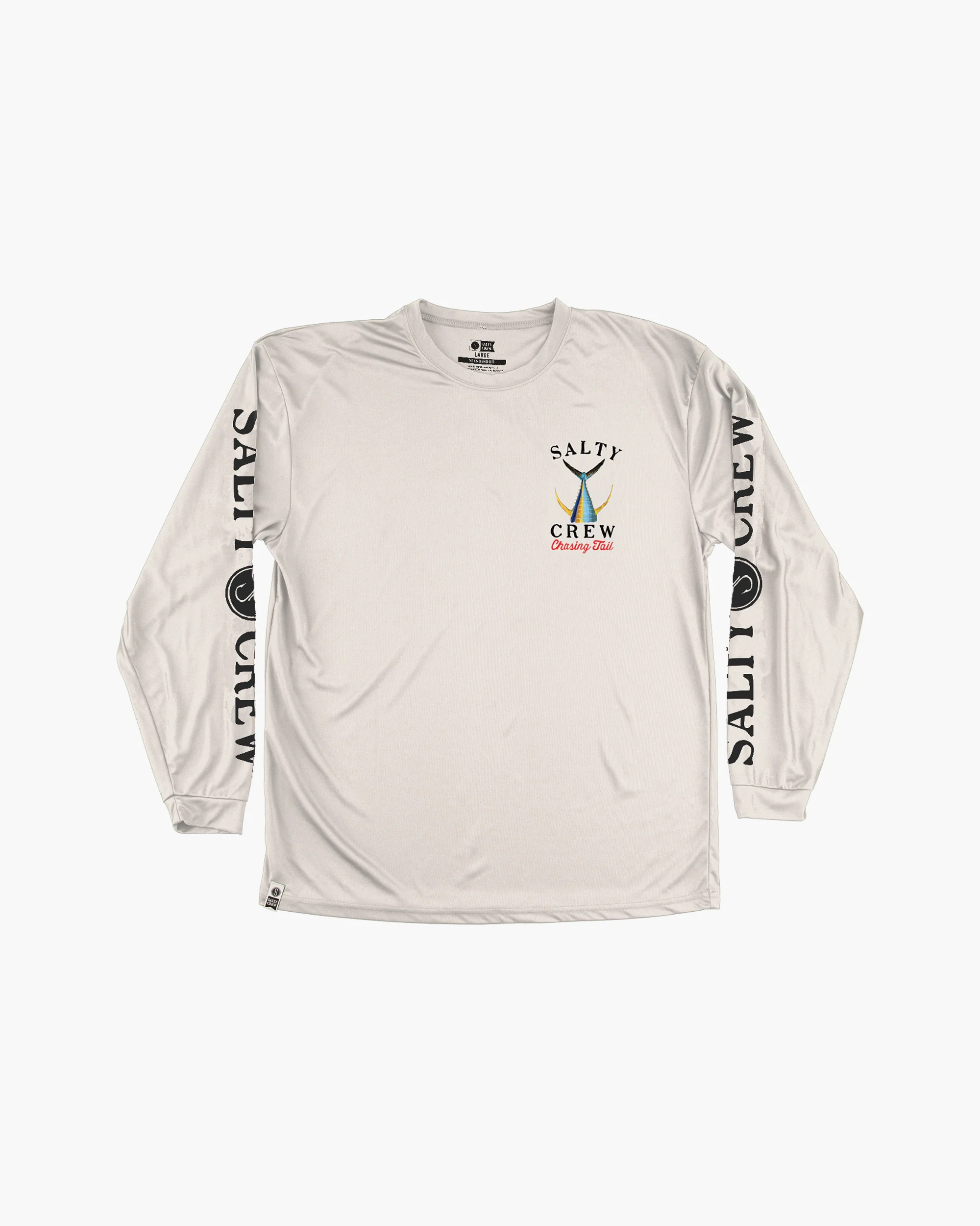 Tailed Long Sleeve Sunshirt - White - Image 2