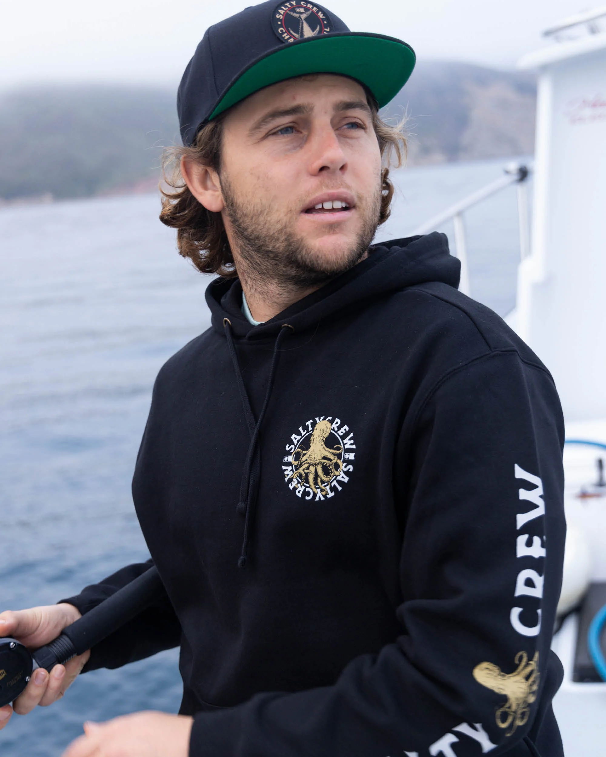 Tentacles Fleece Hoodie - Black - Image 3
