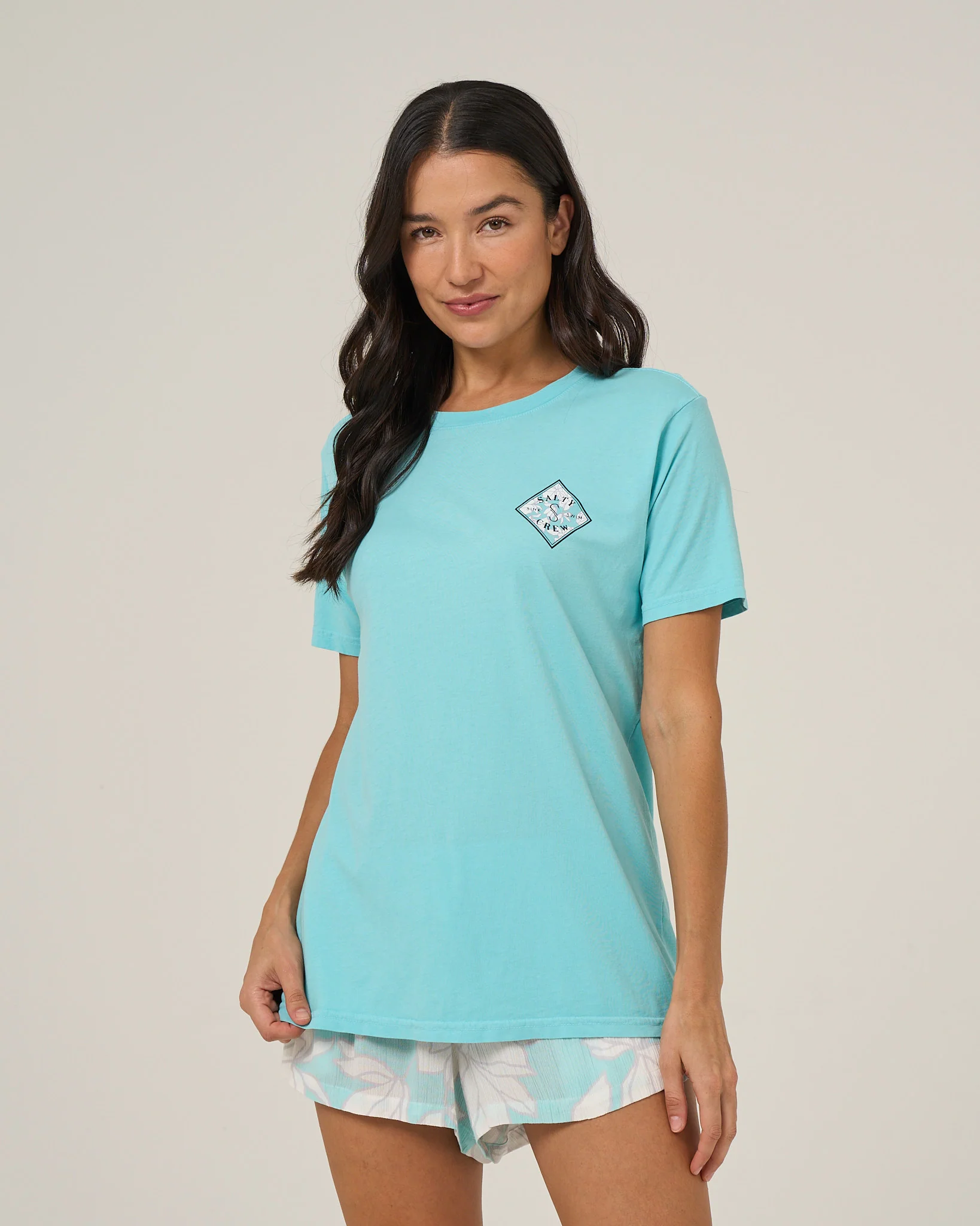 Tippet Boyfriend Tee - Aquamarine - Image 2