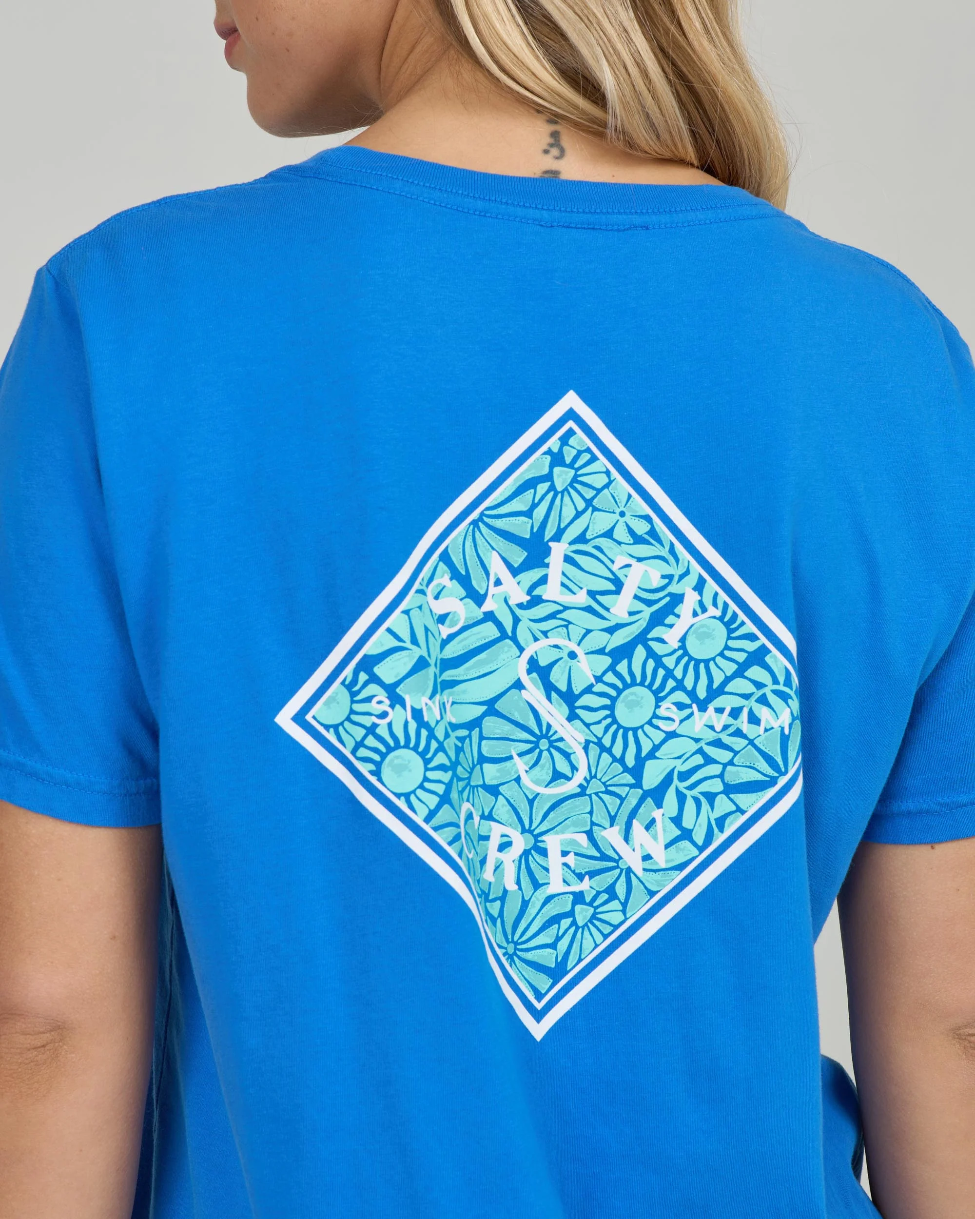 Tippet Boyfriend Tee - Bold Blue - Image 3