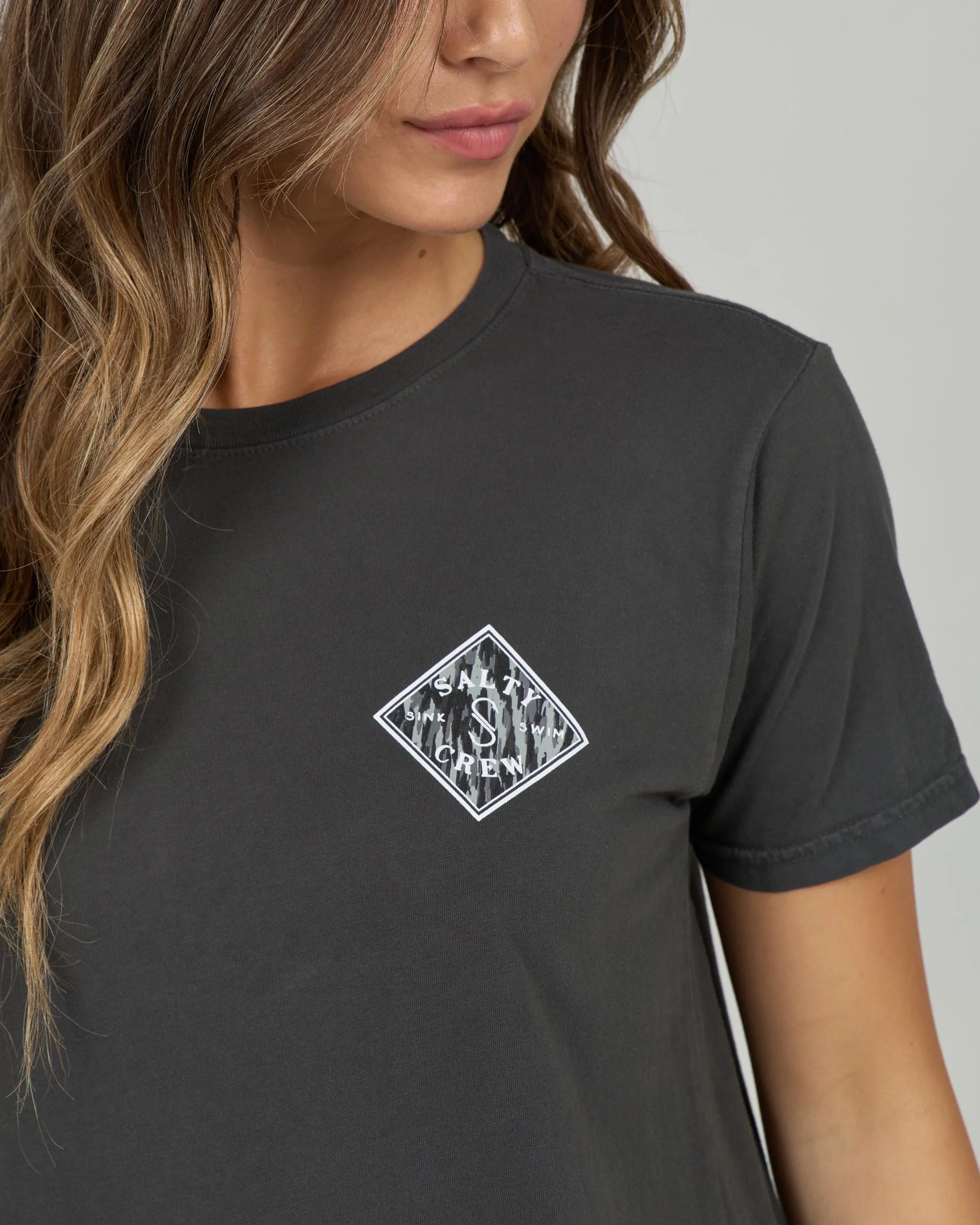 Tippet Boyfriend Tee - Charcoal - Image 4
