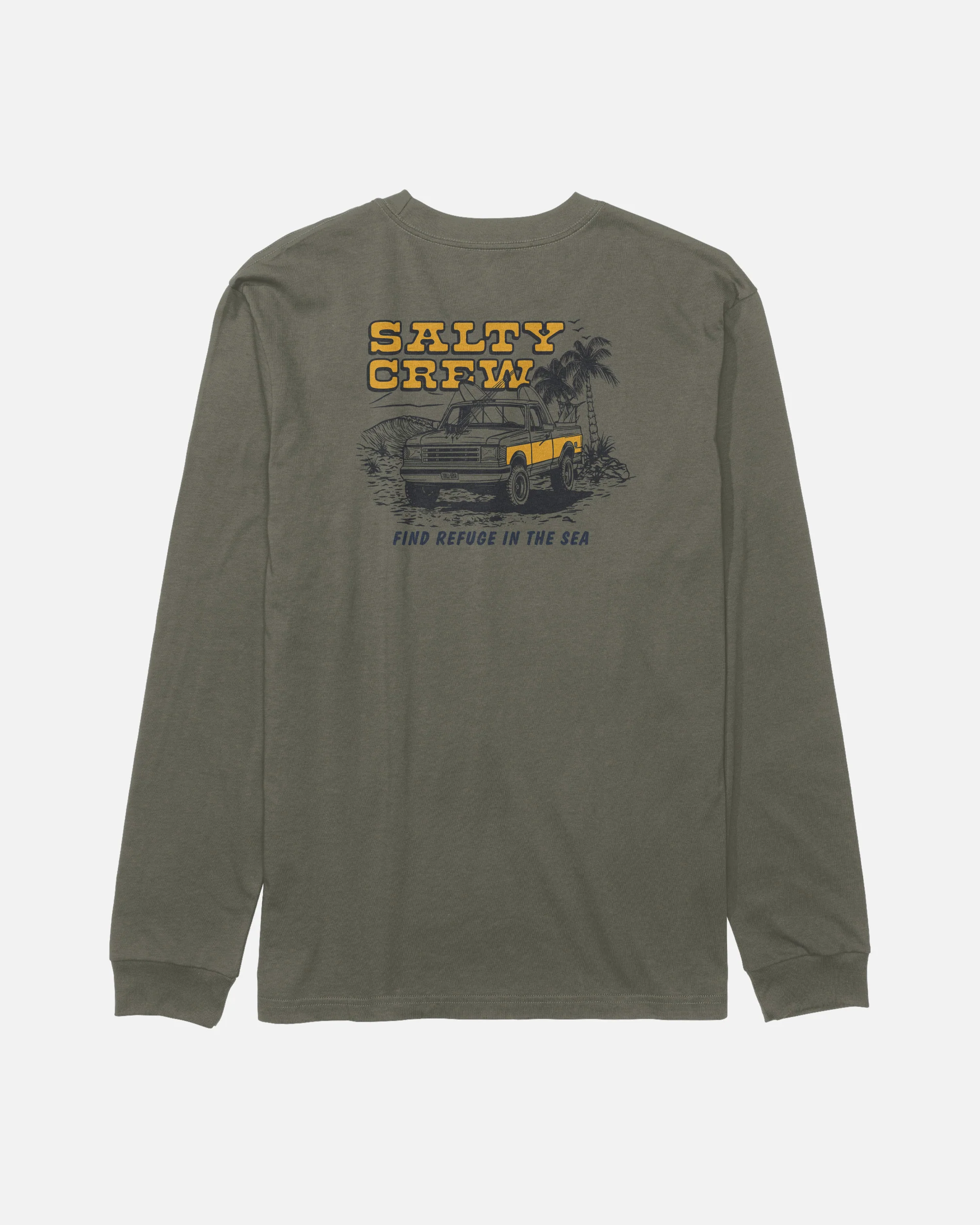 Truck Stop Boys Long Sleeve Tee - Dusty Olive