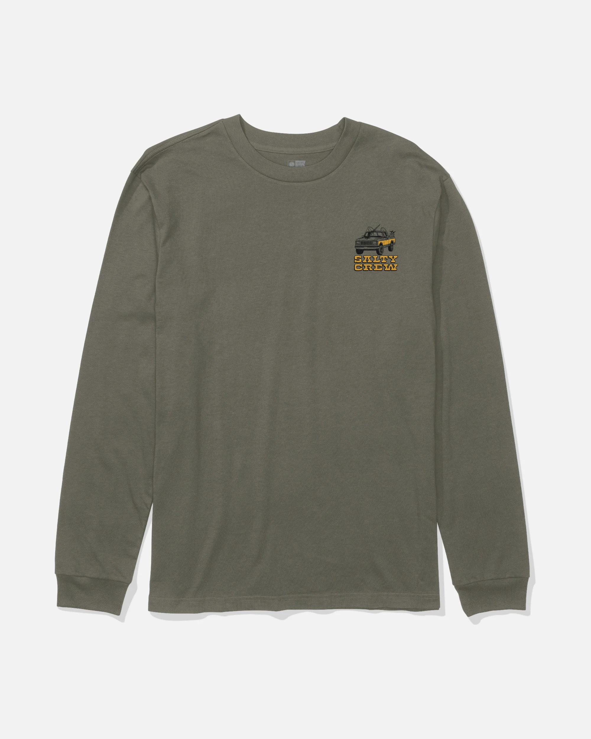 Truck Stop Boys Long Sleeve Tee - Dusty Olive - Image 2