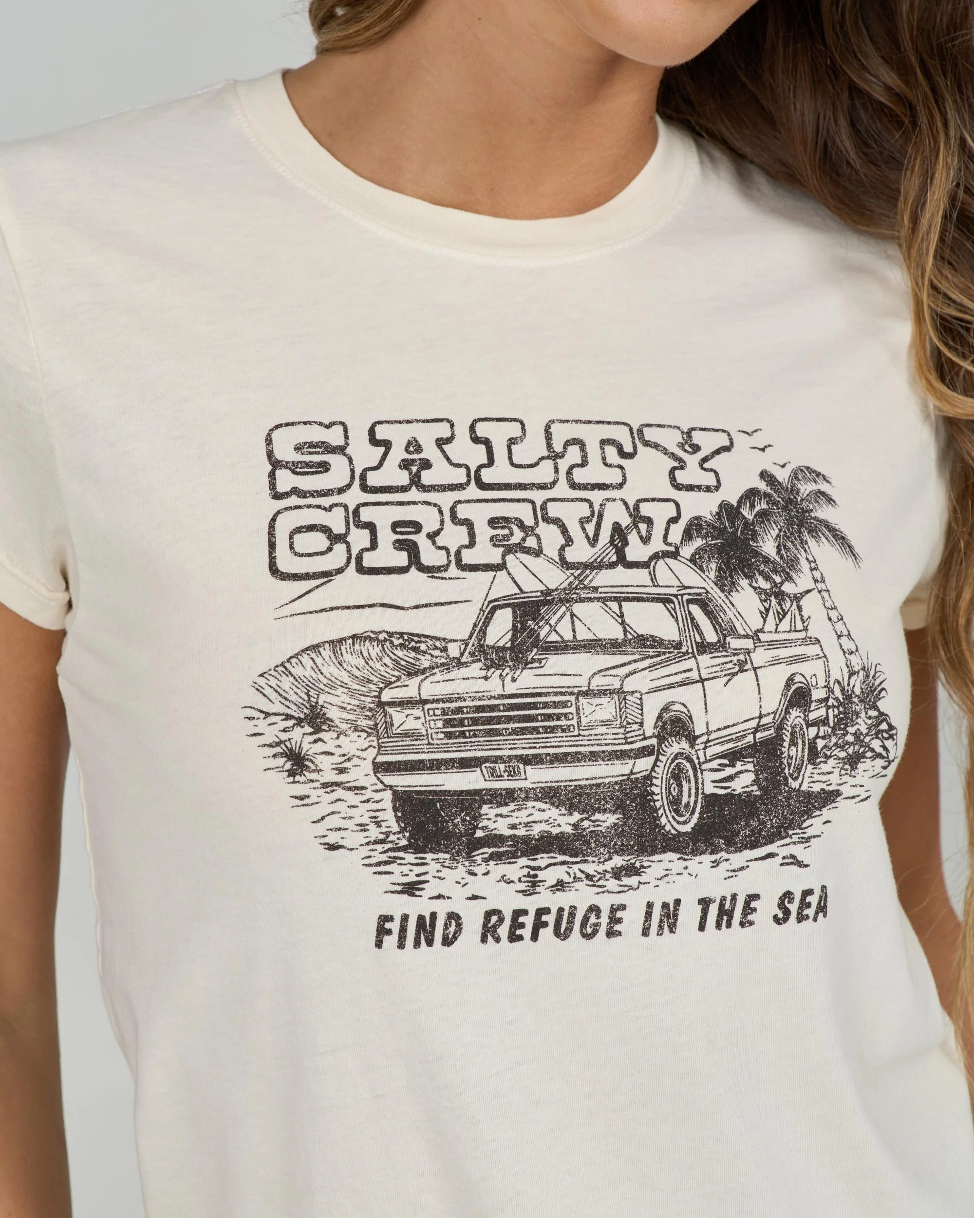 Truck Stop Modern Tee - Off White - Image 3
