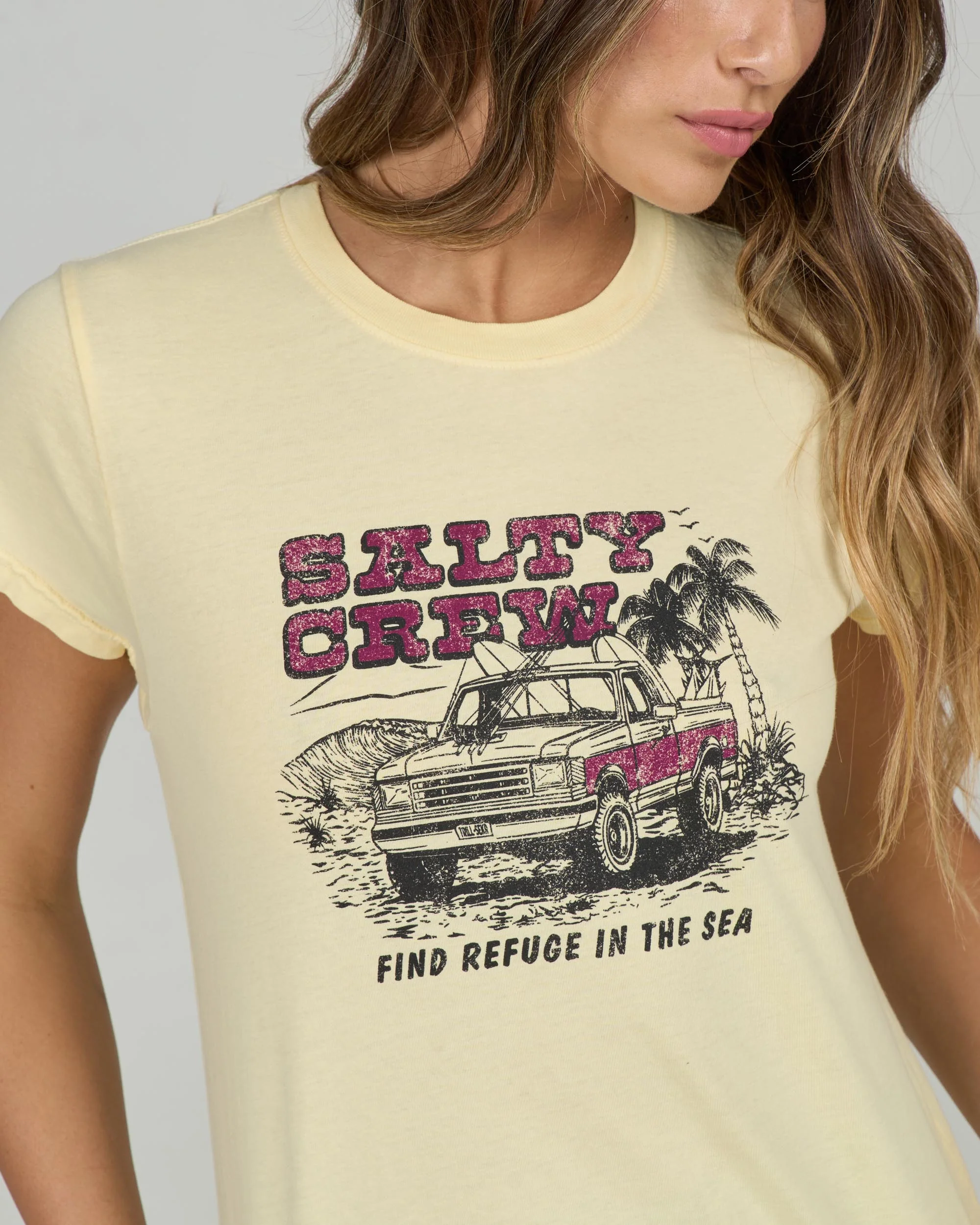 Truck Stop Modern Tee - Sunshine - Image 3