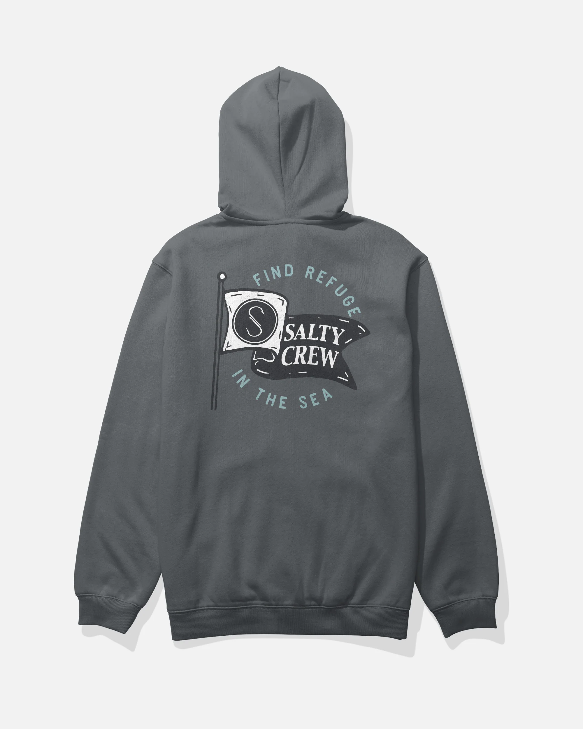 Wavey Zip Fleece - Charcoal