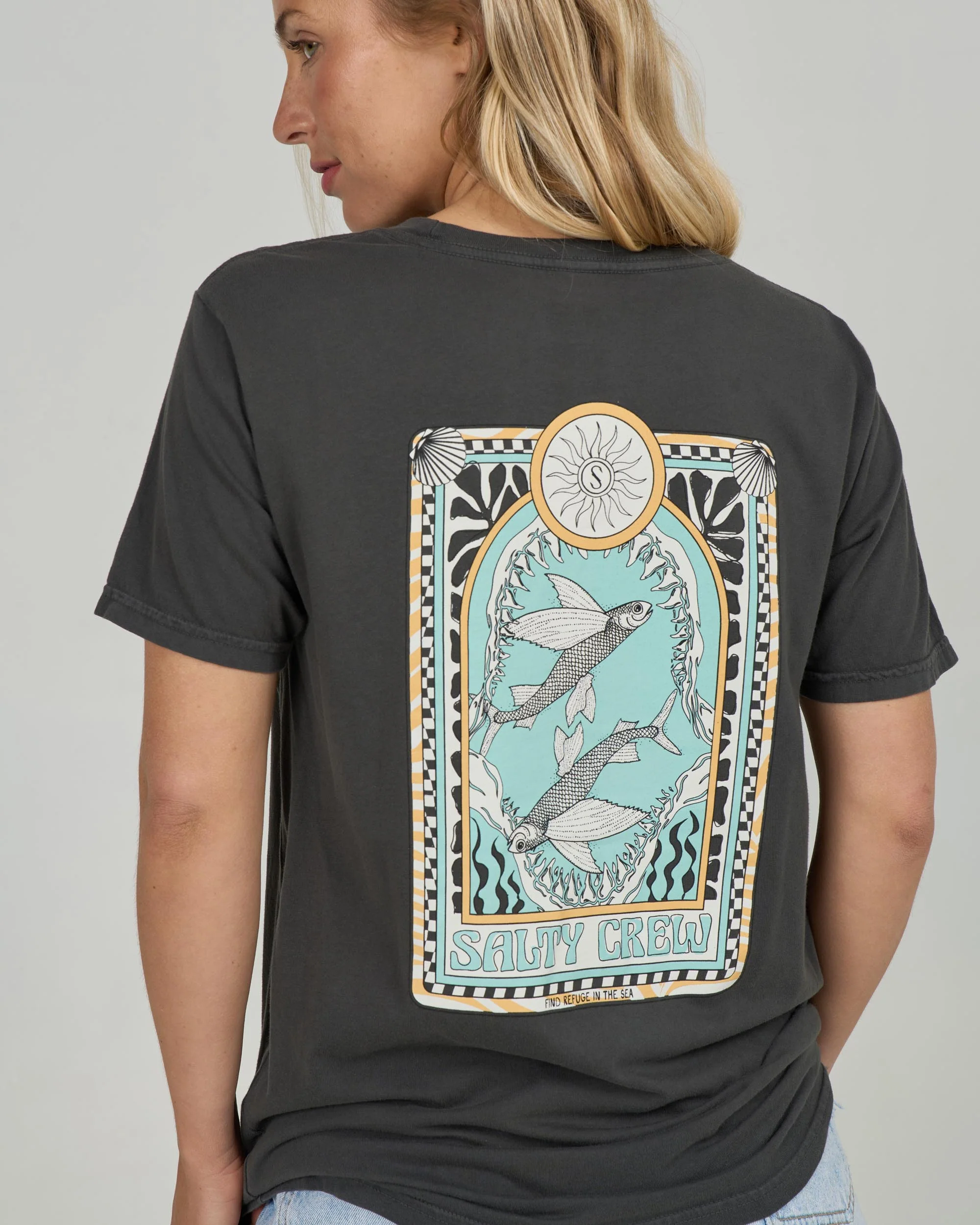 Zodiac Boyfriend Tee - Charcoal - Image 3