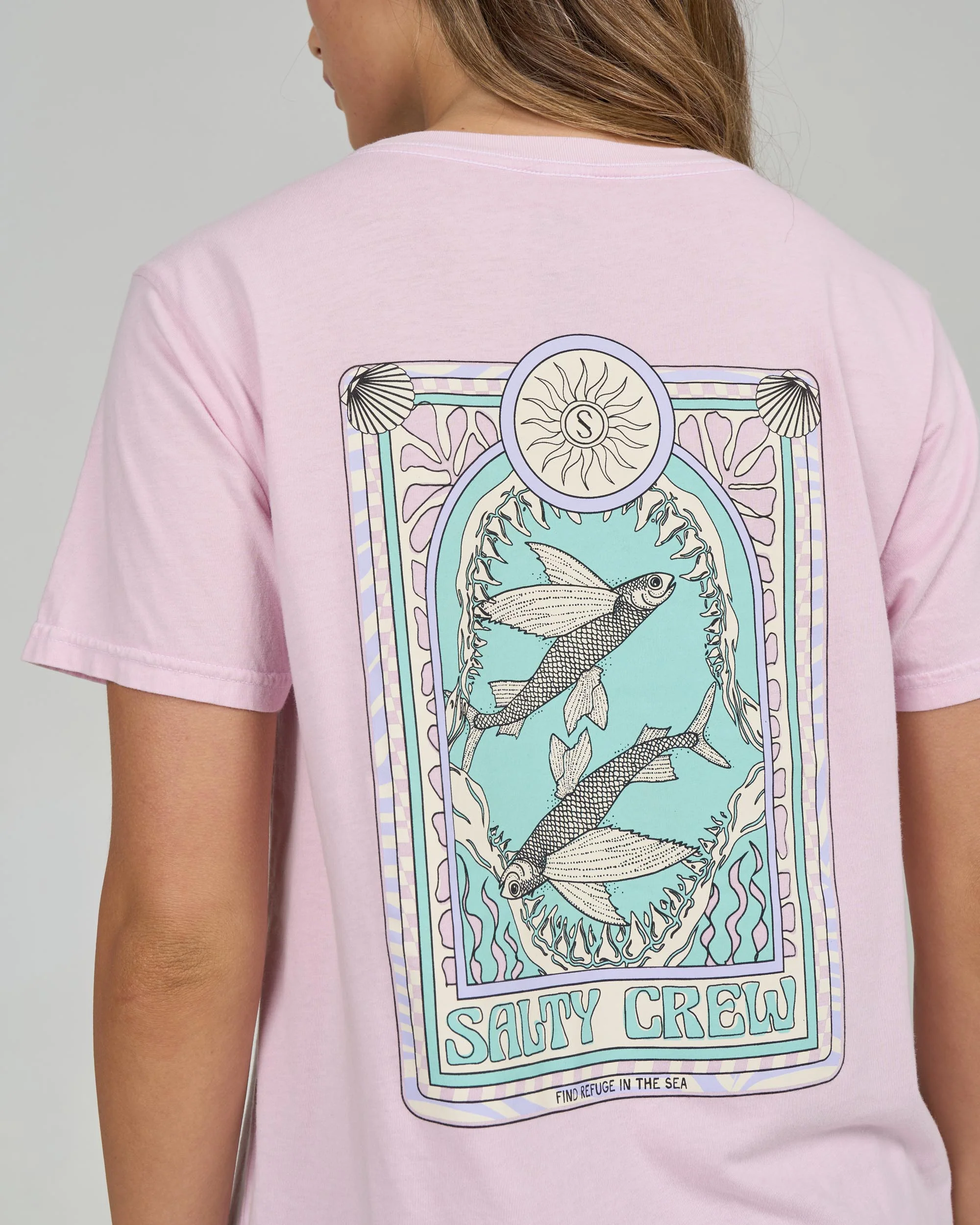 Zodiac Boyfriend Tee - Pink Skies - Image 3